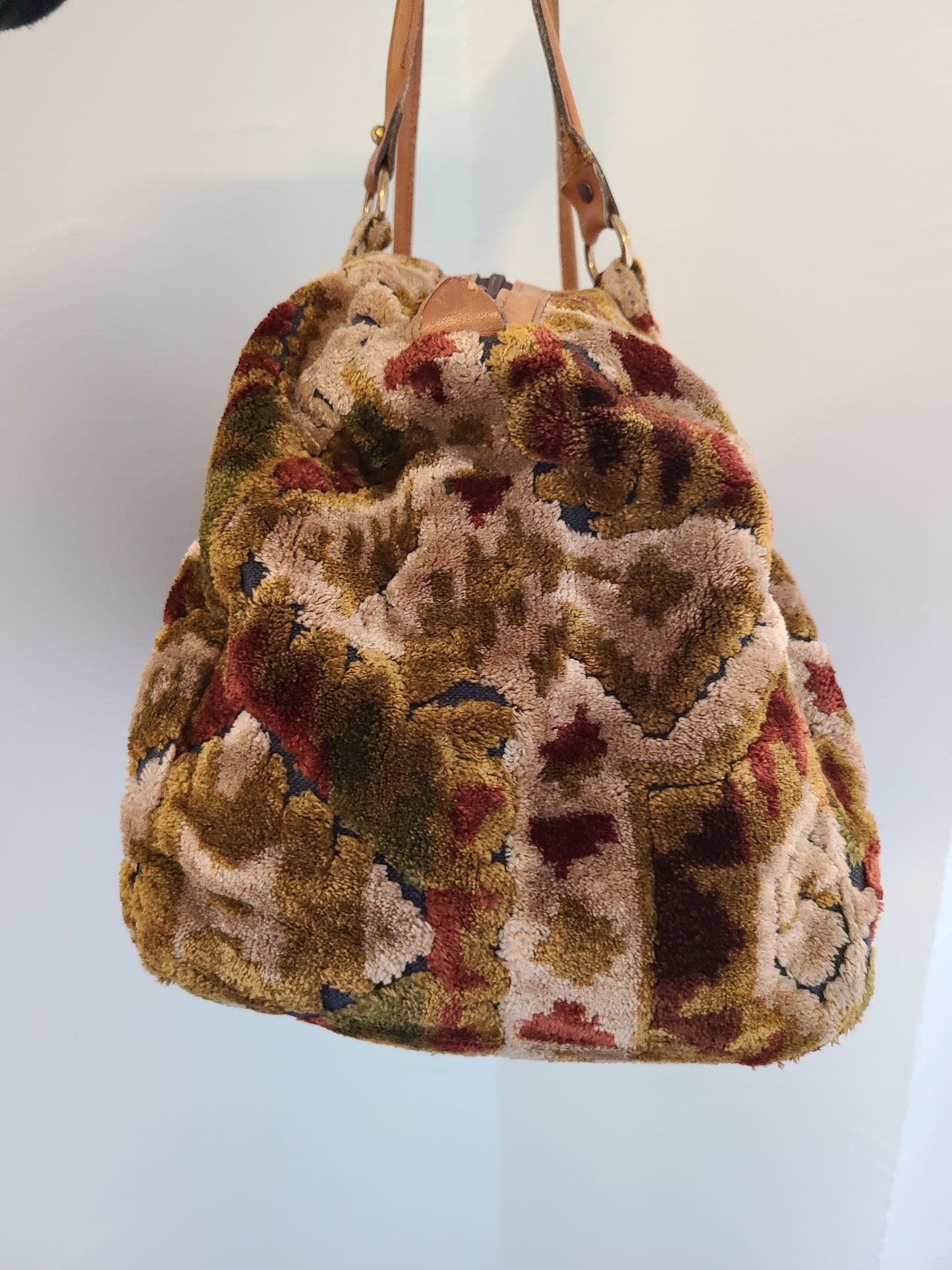 Vintage 1970s Carpet Bag - Overnight Bag