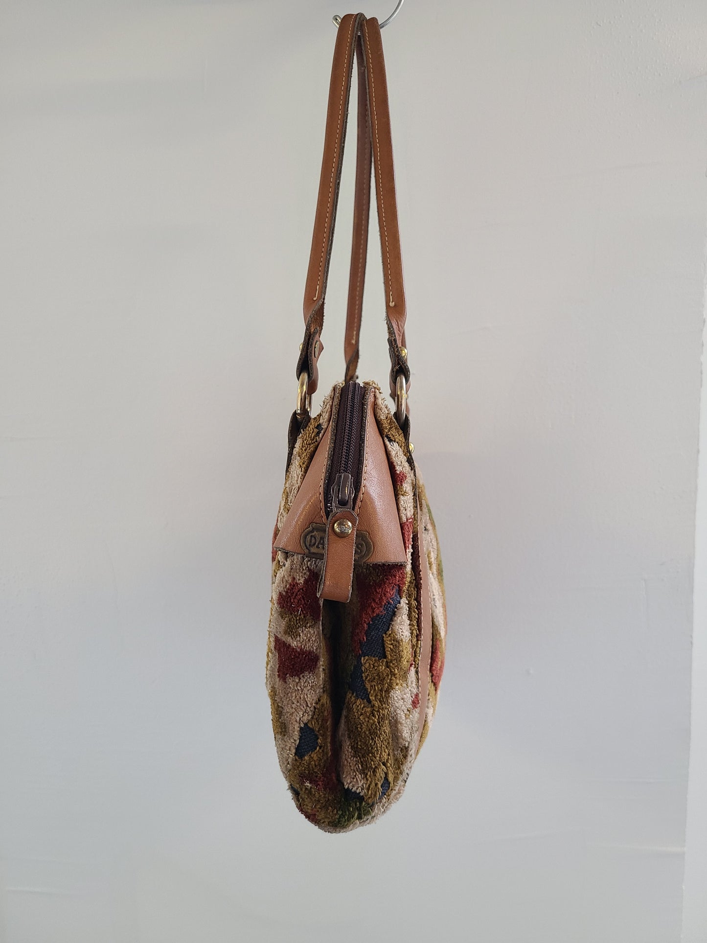 Vintage 1970s Carpet Bag Set - Overnight Bag and Top Handle