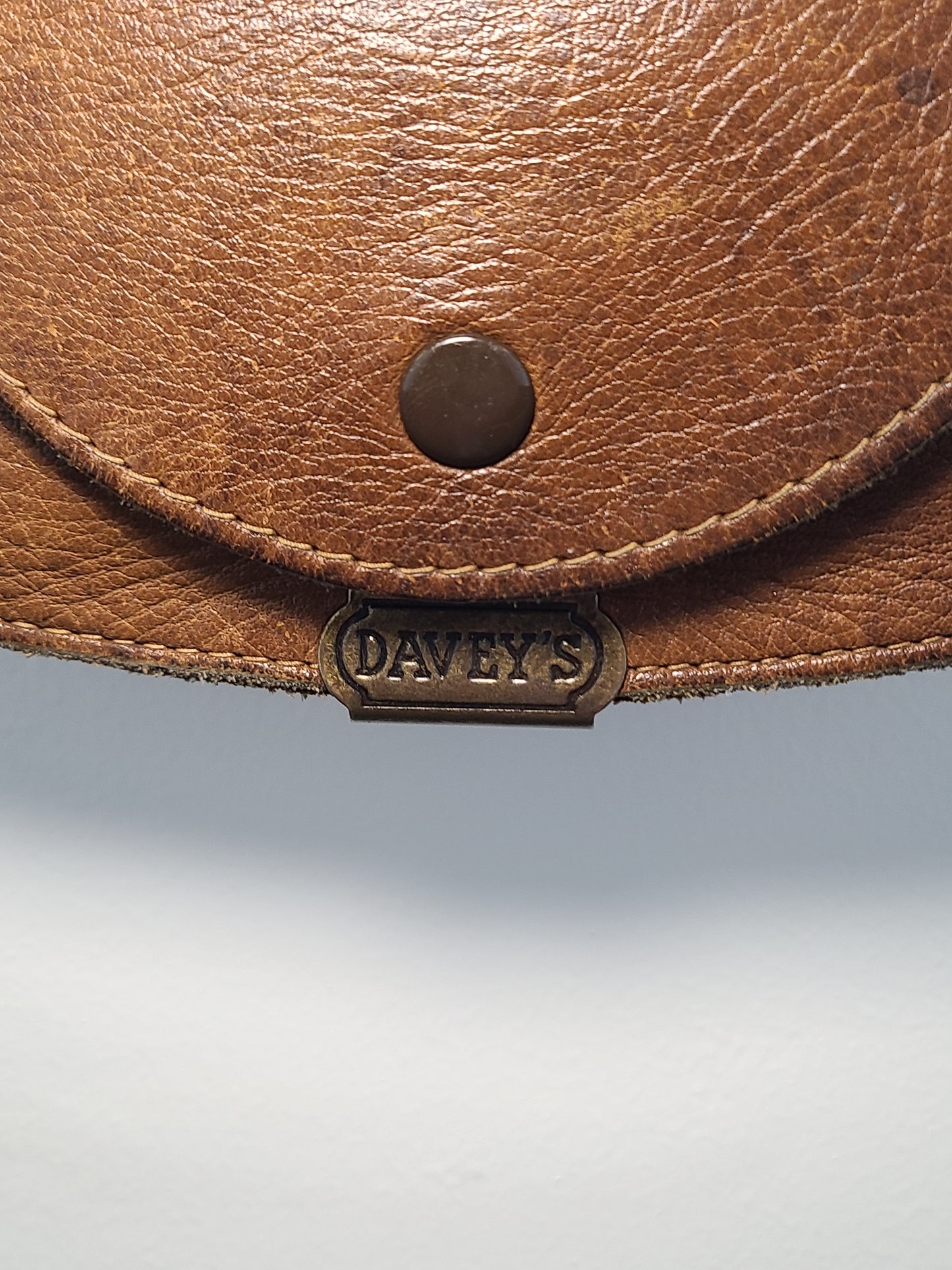 Vintage Leather Mini Crossbody Pouch