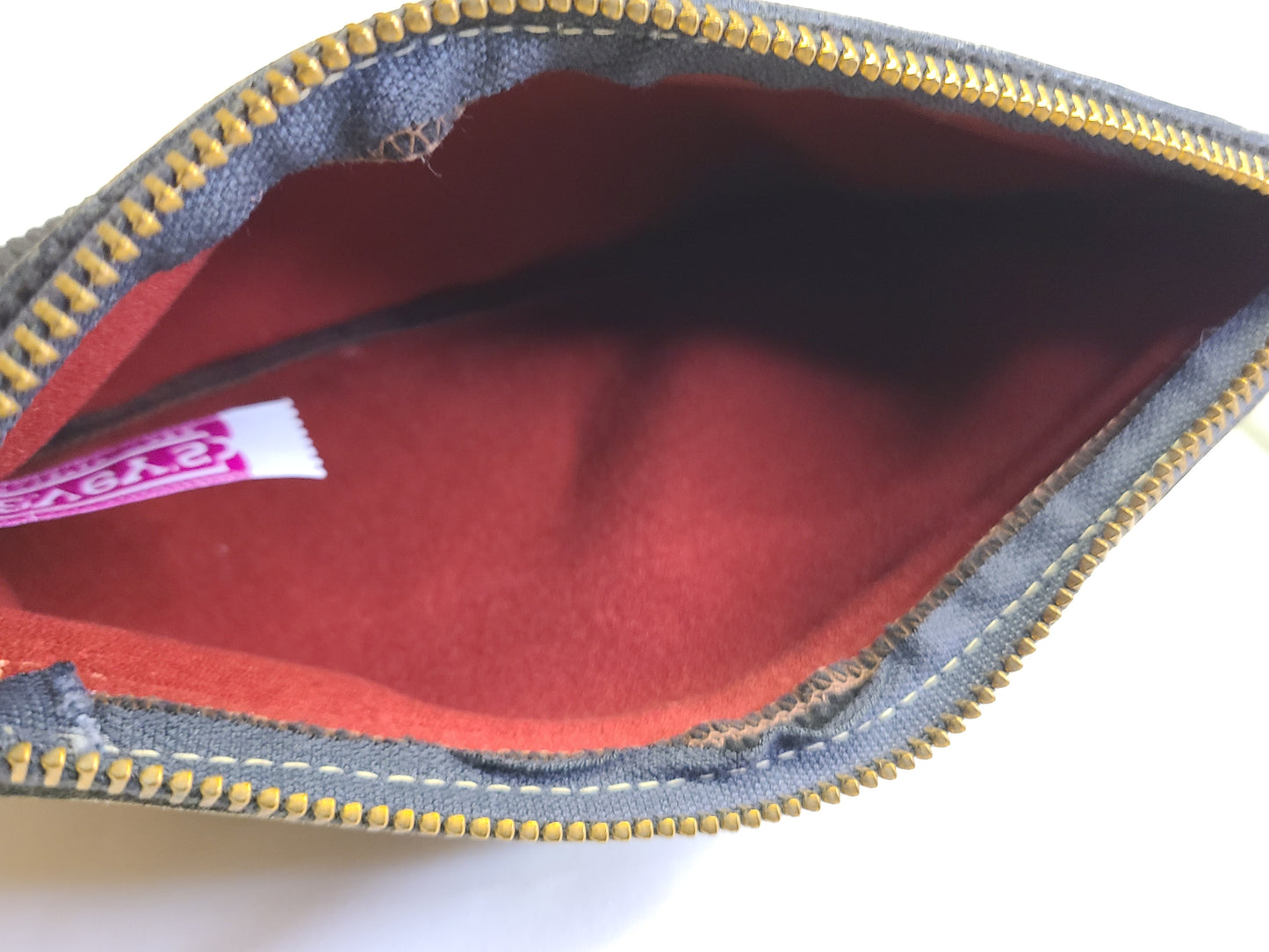 Vintage Black Corduroy Wristlet Clutch