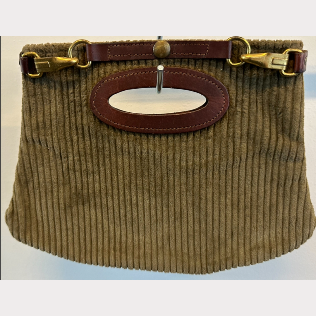 Vintage 1980s Corduroy Bermuda Bag
