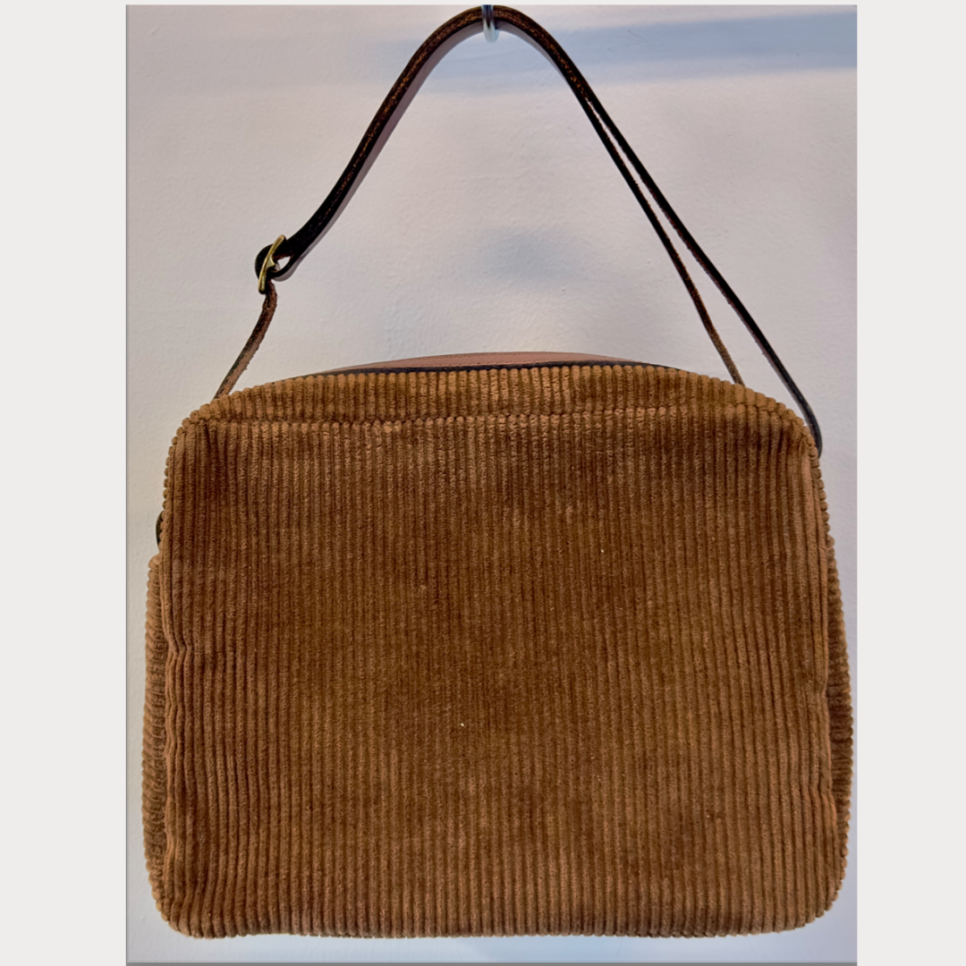 Vintage 1980s Corduroy Handbag