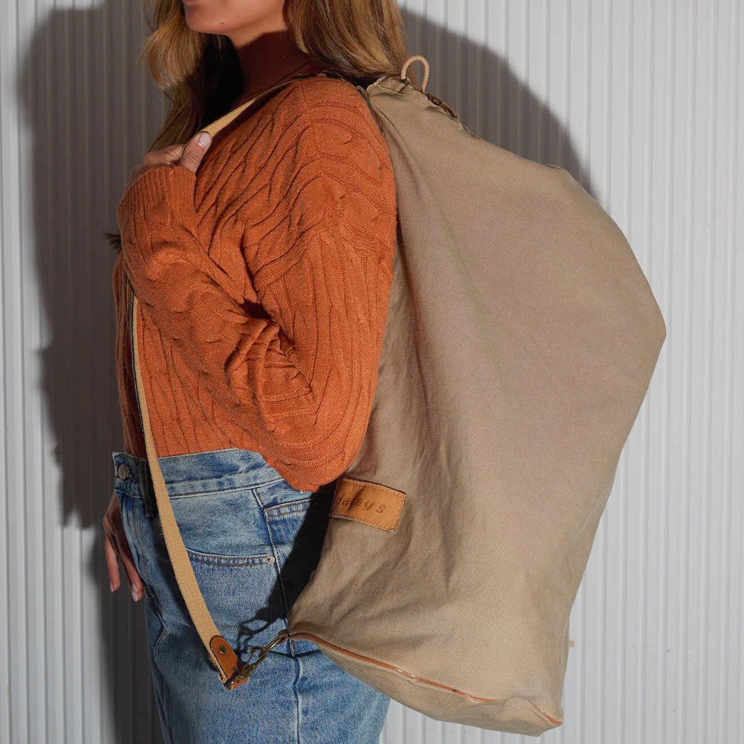 Vintage 1980s Drawstring Duffle Bag
