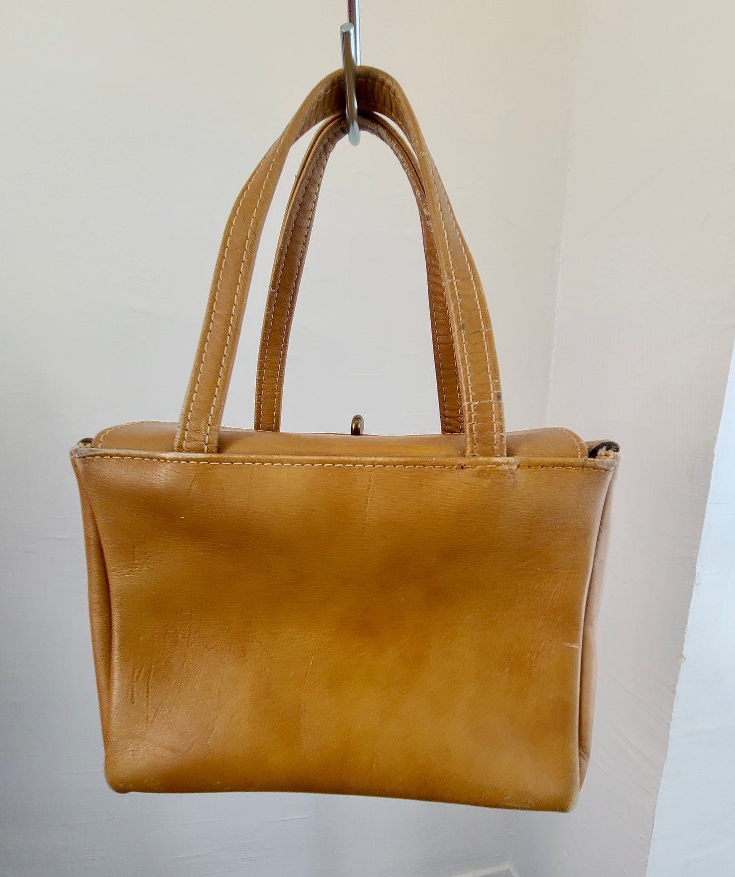 Vintage 1960s Mini Leather Box Bag
