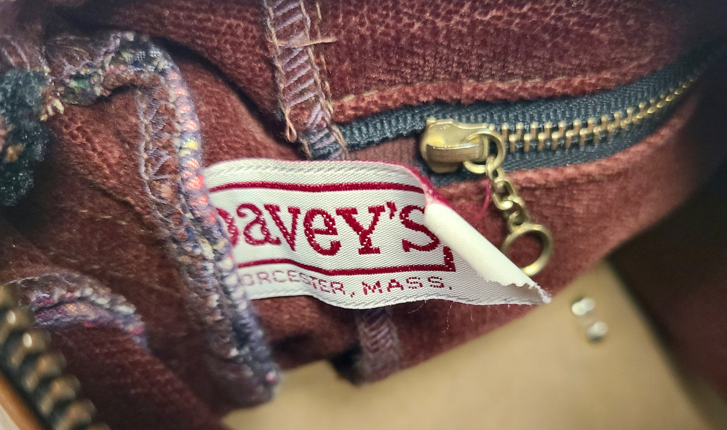 Vintage 1980s Madras Patchwork Top Handle Bag