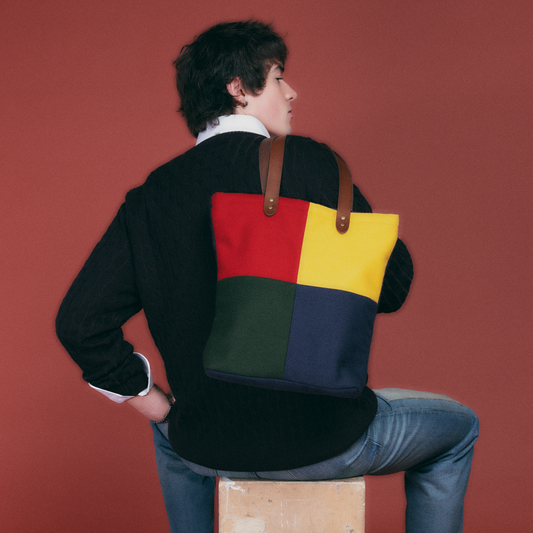 The Signature Tote | Heritage Color Block