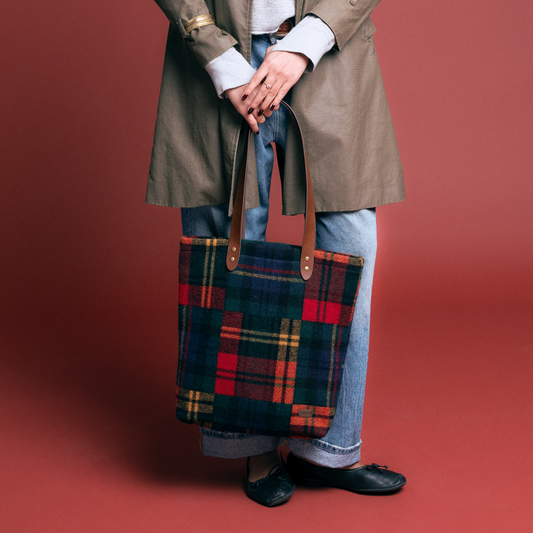 The Signature Tote | Crazy Plaid