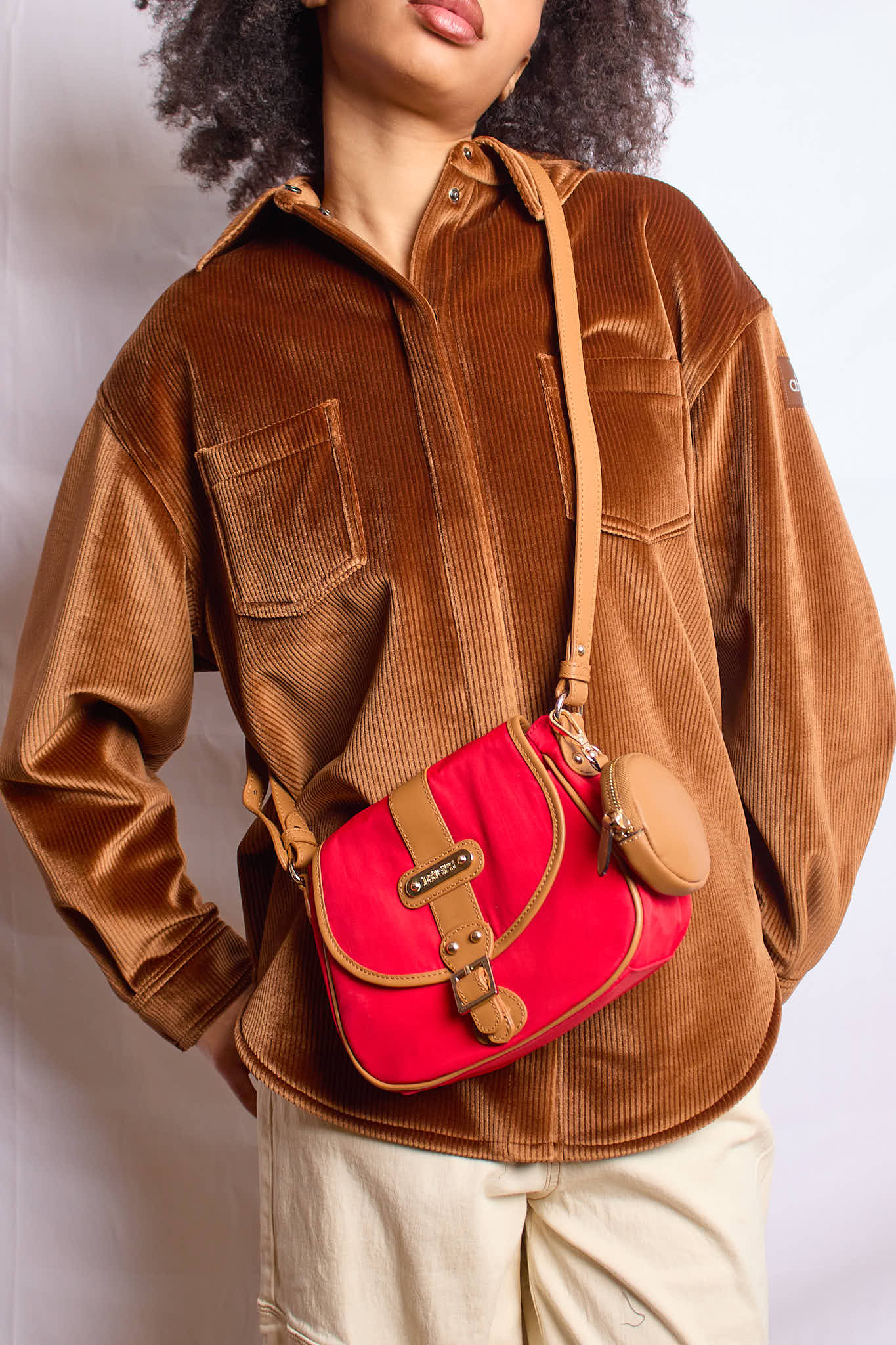Crossbody Saddlebag - Khaki