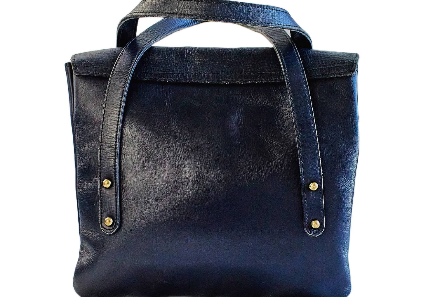 Vintage 1960s Leather Messenger Handbag