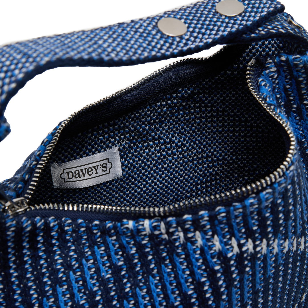 Grafton Plaid Sweater Knit Bag - Pink + Sage
