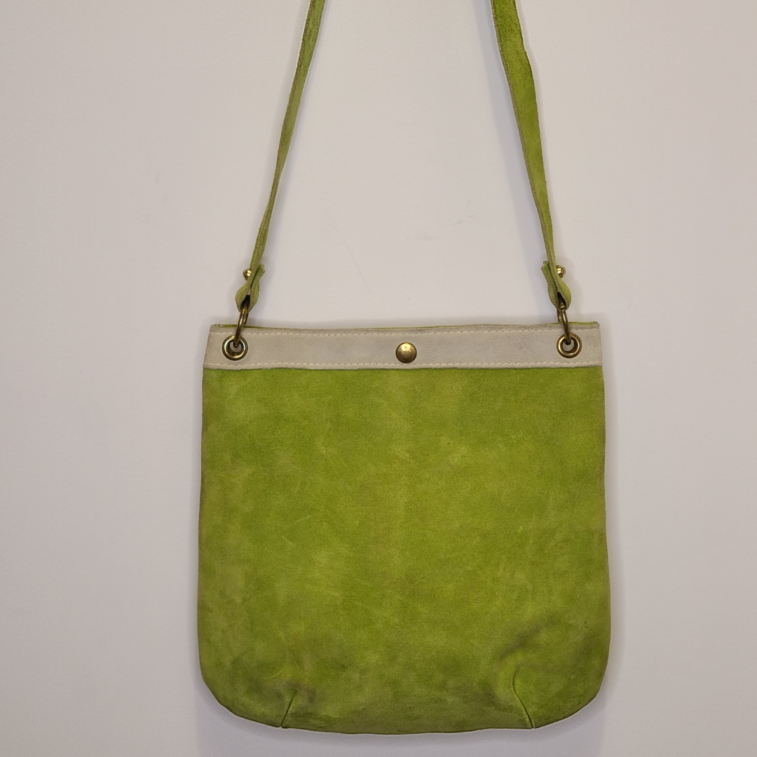 Vintage 1970s Suede Daisy Bag