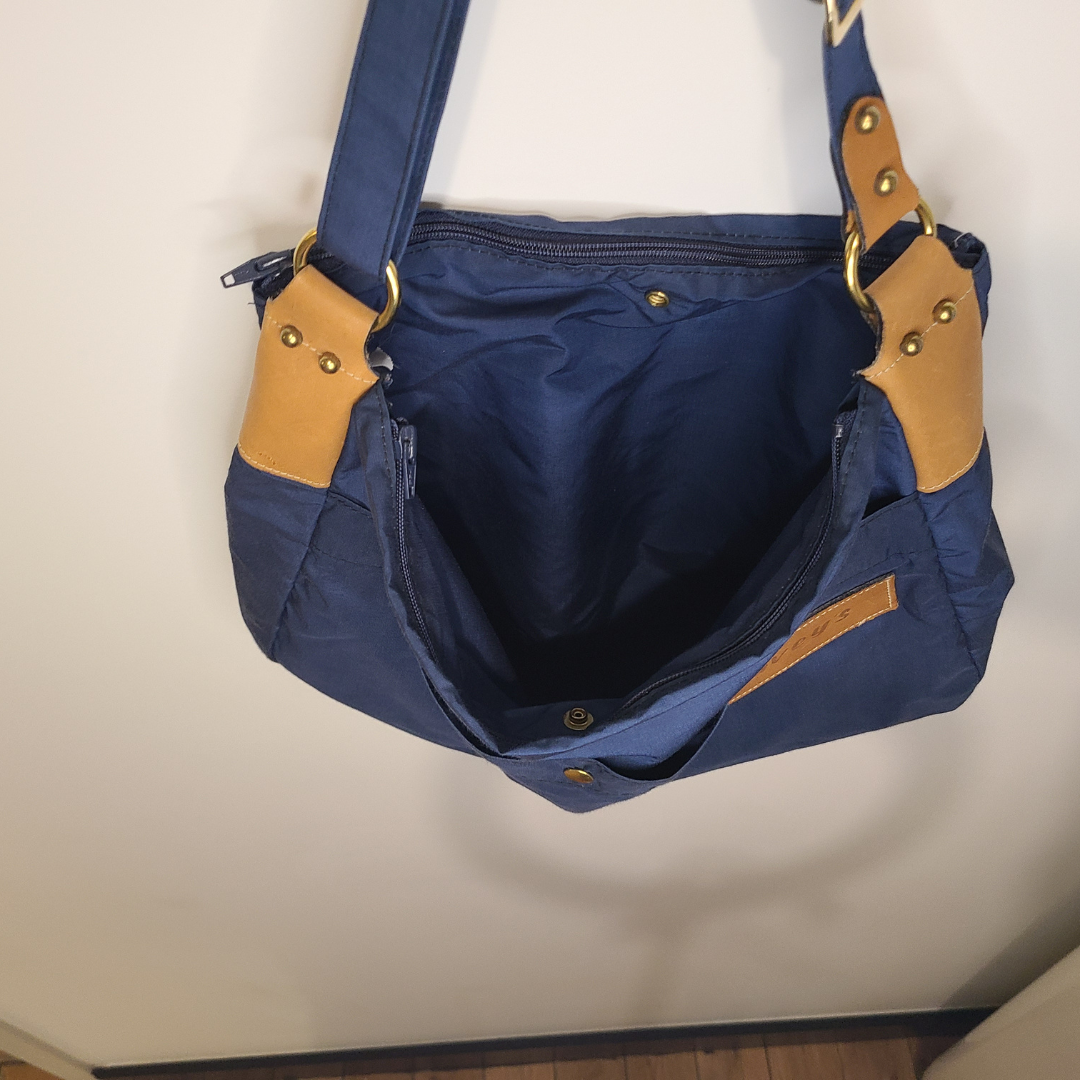 Vintage 1980s L.L. Bean Navy Maine Bag Tote