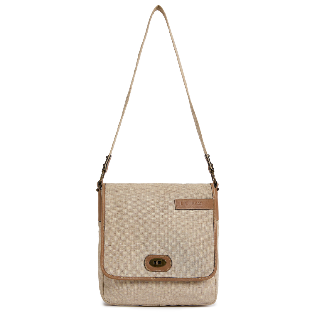 Vintage 1970s L.L. Bean Tan Hopsack Bag