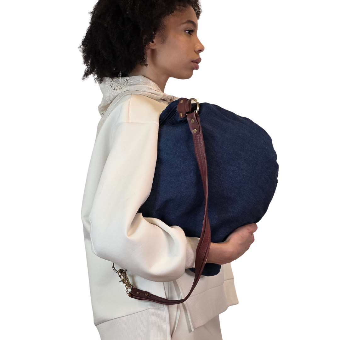 Vintage 1970s Denim Hobo Bag