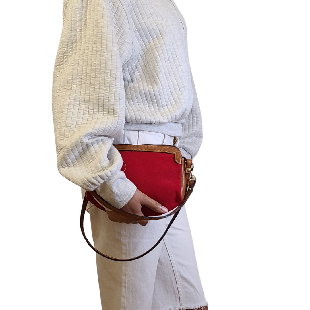 Vintage 1960s Cotton Canvas Sling/Crossbody