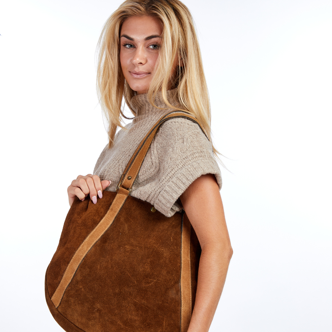 Vintage 1970s Suede Shoulder Bag