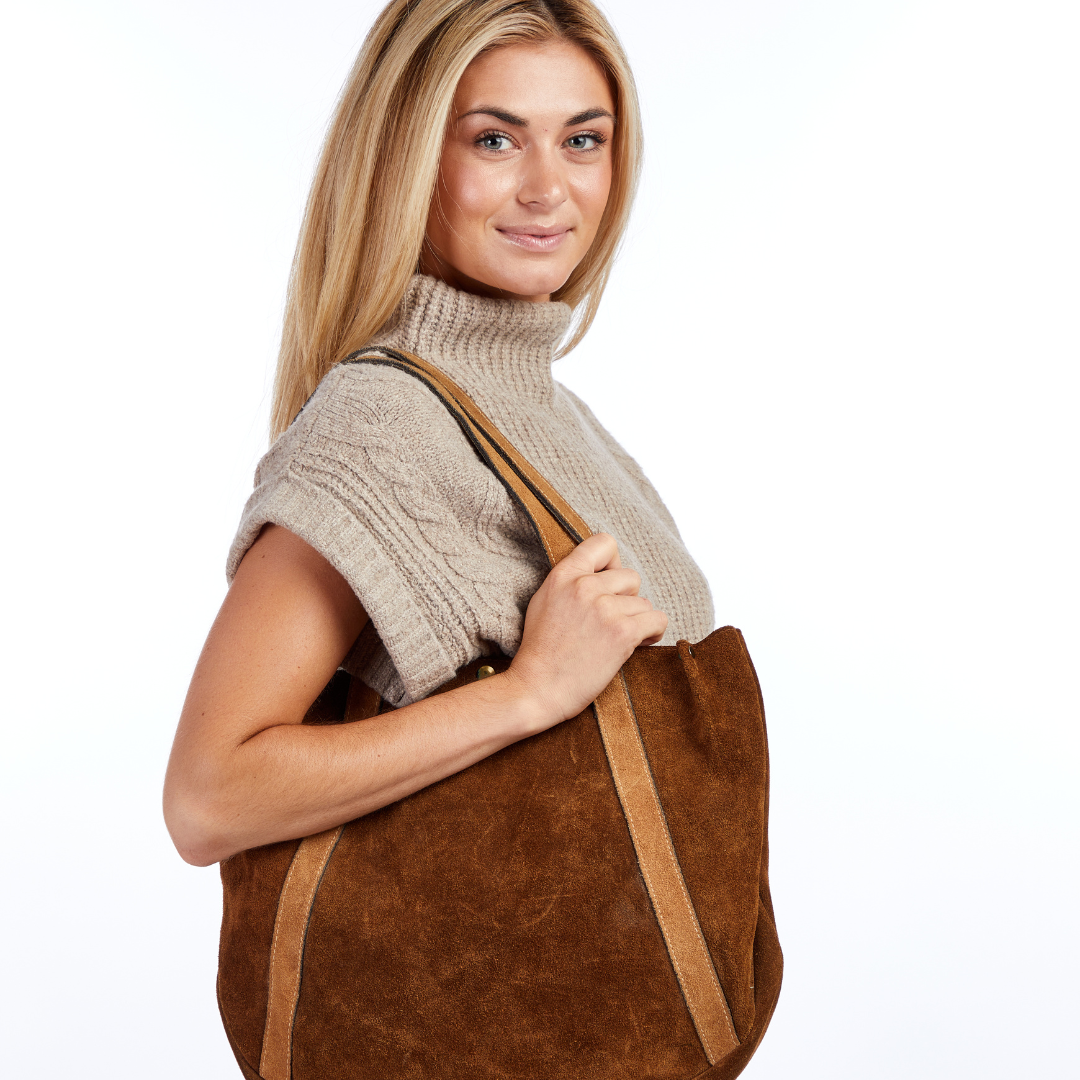 Vintage 1970s Suede Shoulder Bag