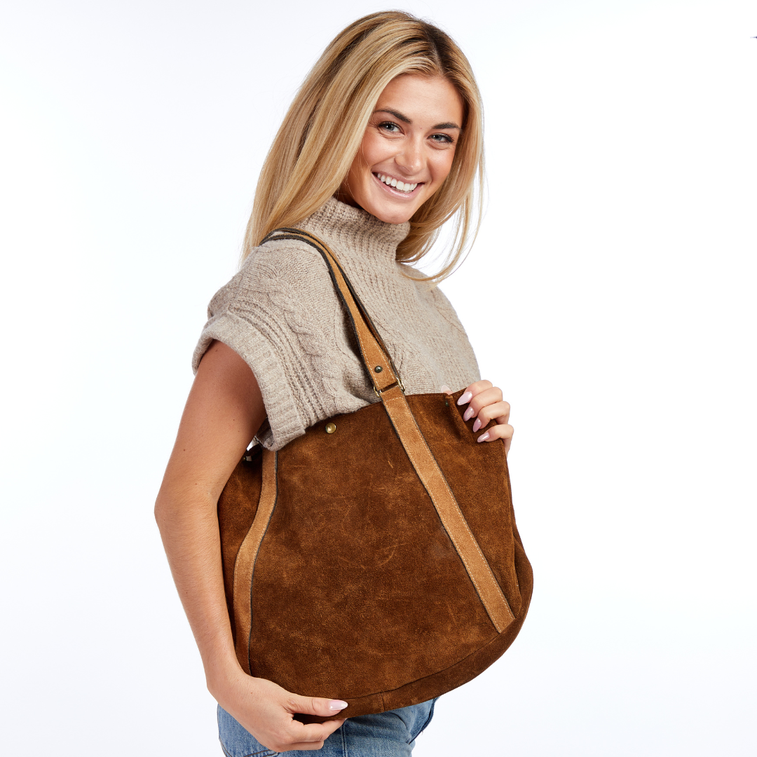 Vintage 1970s Suede Shoulder Bag