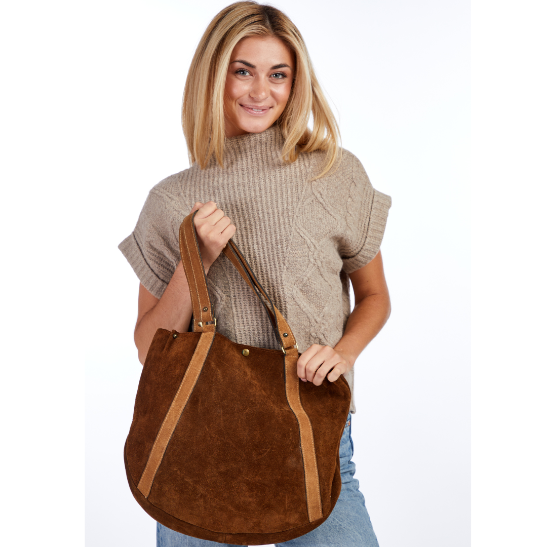 Vintage 1970s Suede Shoulder Bag