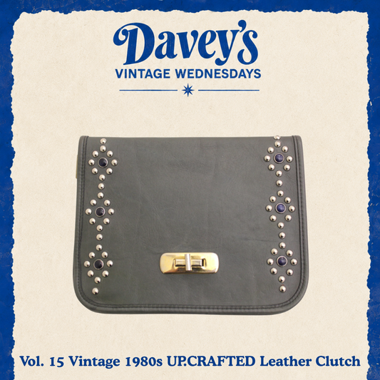Vintage Wednesdays: Vol. 15 1980s UP.CRAFTED Leather Clutch
