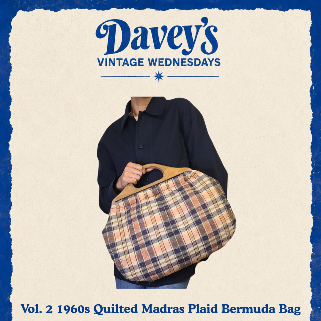 Vintage Wednesdays Vol. 2: 1960s Quilted Madras Plaid Bermuda Bag