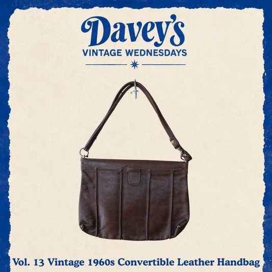 Vintage Wednesdays: Vol. 13 1960s Convertible Leather Handbag