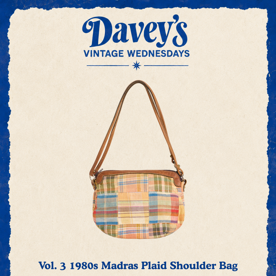 Vintage Wednesday Vol. 3: 1980s Madras Plaid Shoulder Bag