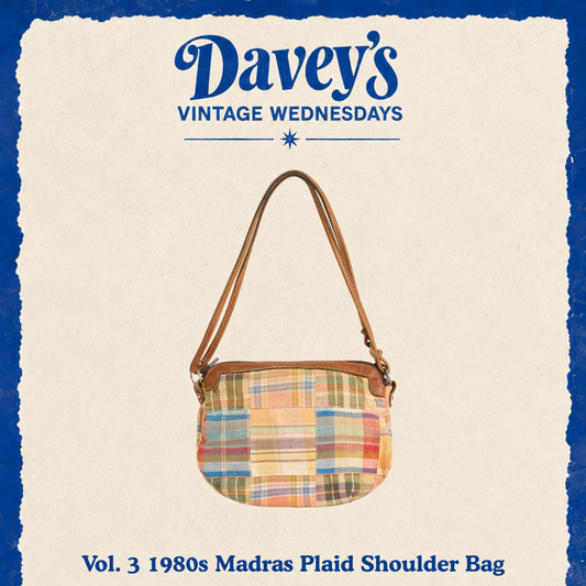 Vintage Wednesday Vol. 3: 1980s Madras Plaid Shoulder Bag