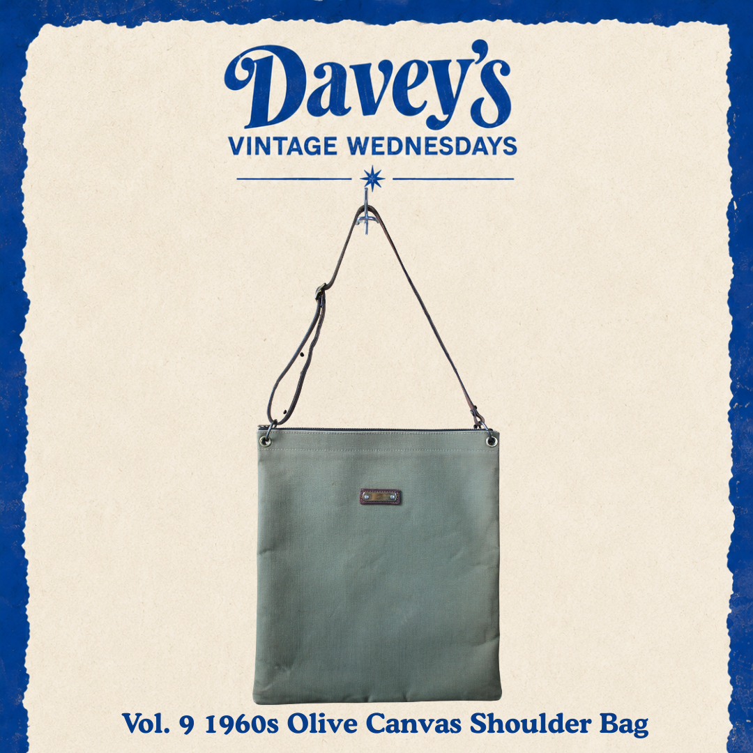 Vintage Wednesdays: Vol. 9 1960s Olive Canvas Shoulder Bag