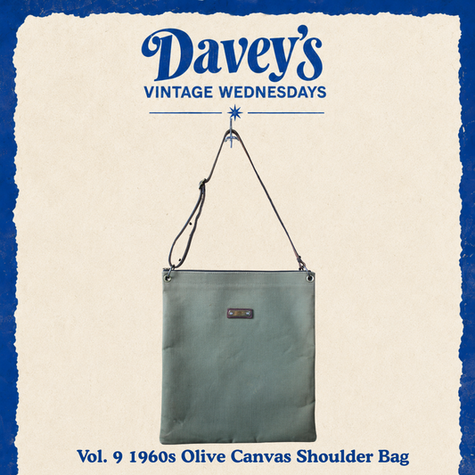 Vintage Wednesdays: Vol. 9 1960s Olive Canvas Shoulder Bag
