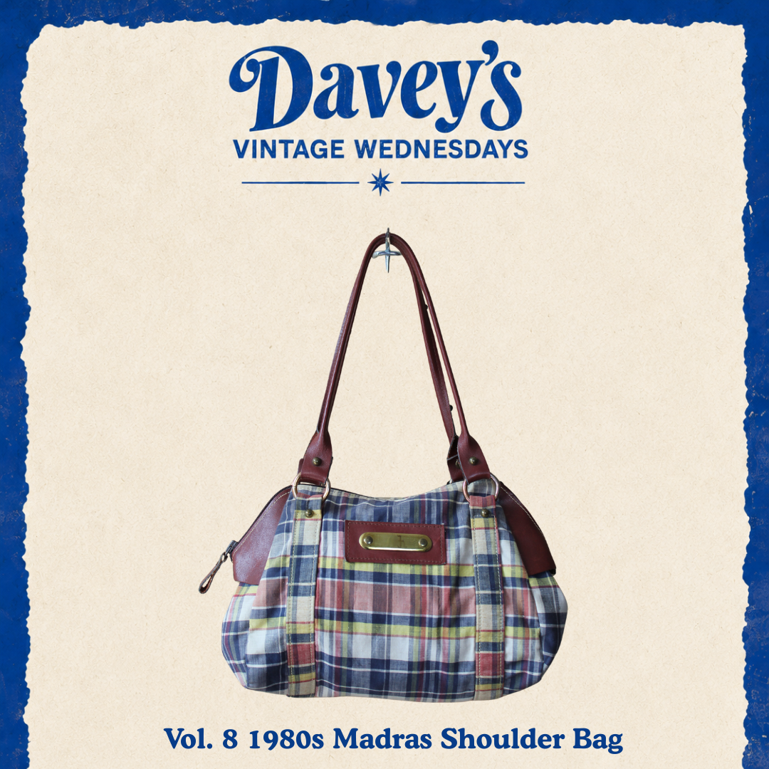 Vintage Wednesdays: Vol. 8 1980s Madras Shoulder Bag