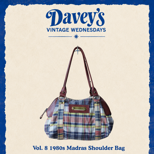 Vintage Wednesdays: Vol. 8 1980s Madras Shoulder Bag
