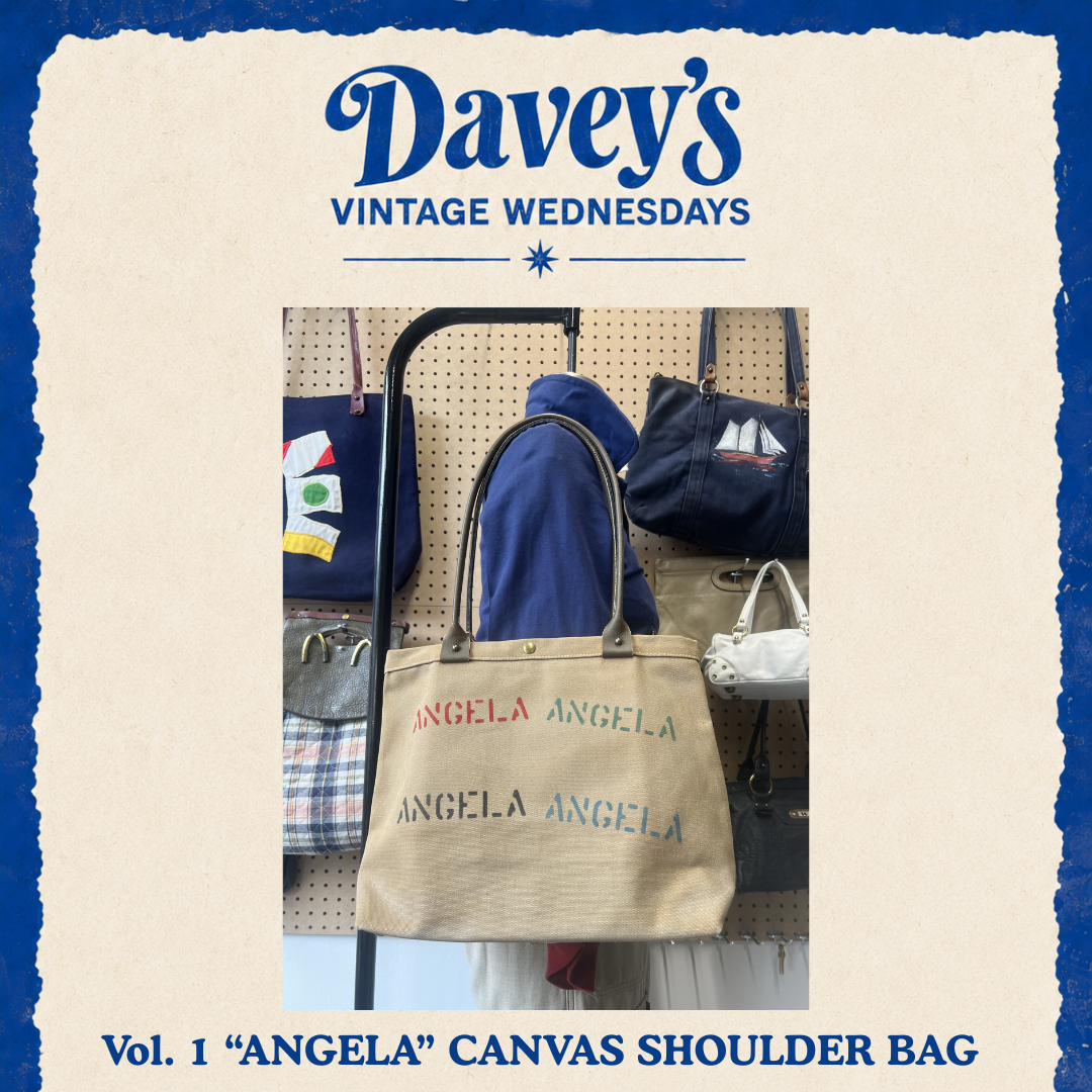 Vintage Wednesdays Vol. 1: "Angela" Canvas Shoulder Bag