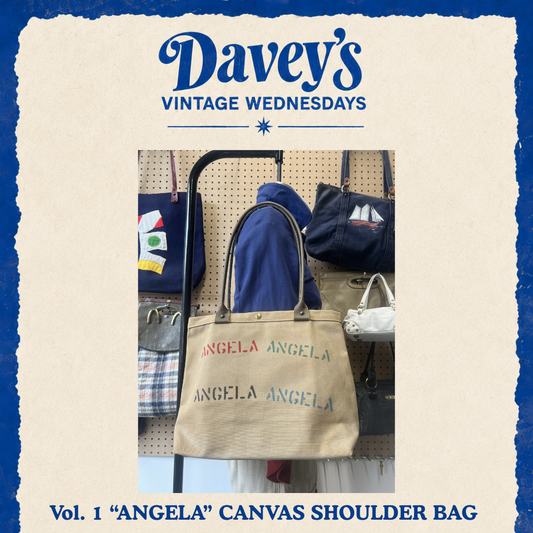 Vintage Wednesdays Vol. 1: "Angela" Canvas Shoulder Bag