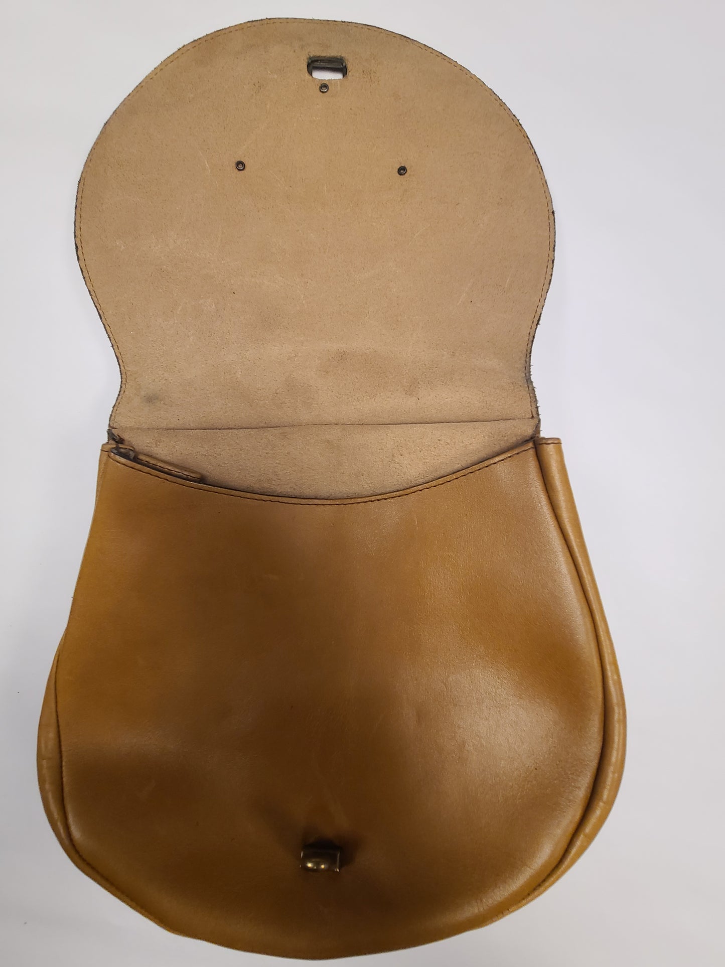 Vintage Leather Flap Bag Saddlebag