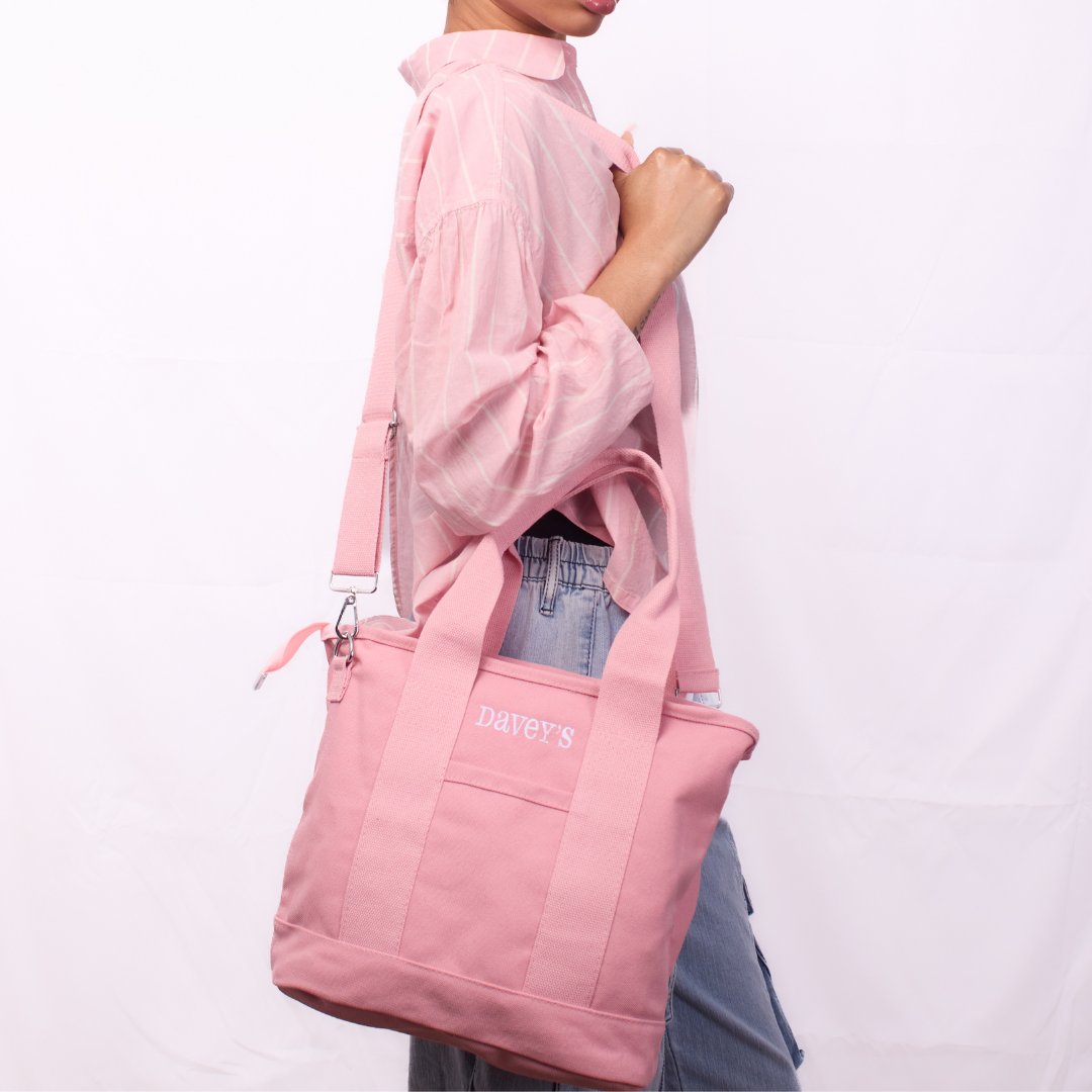 Canvas Tote Bag - Pink