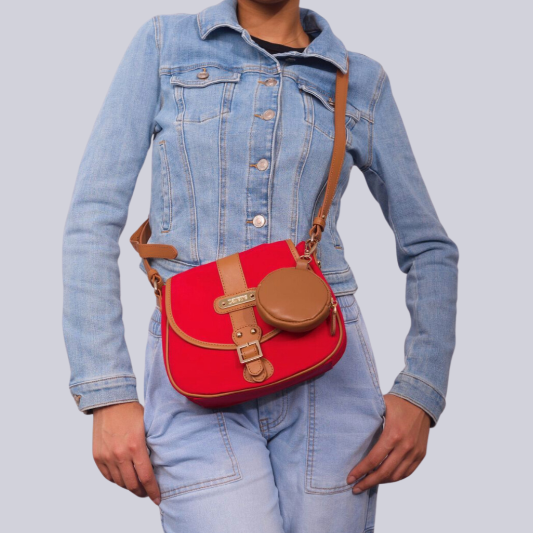 Crossbody Saddlebag - Red