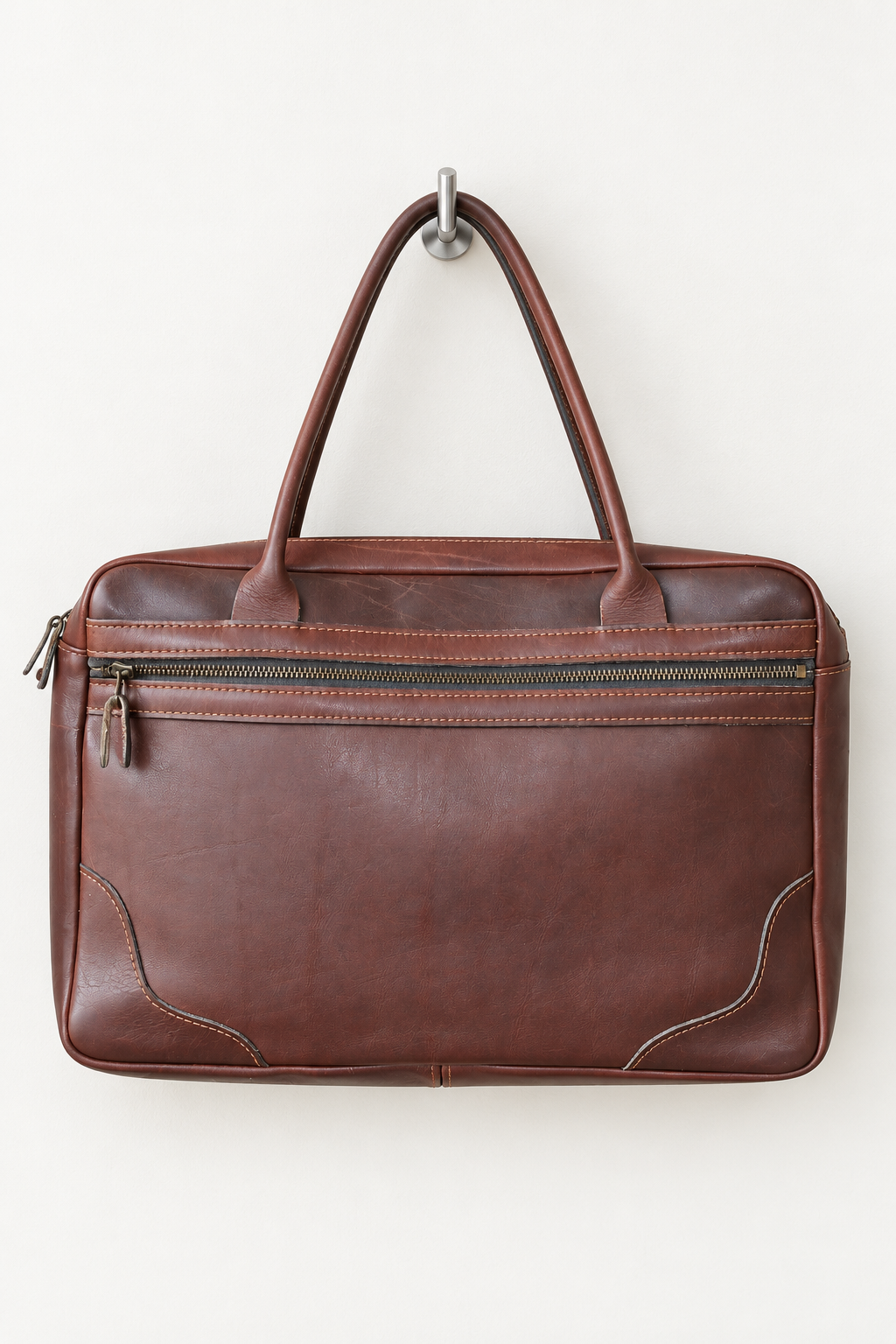 Vintage 1980s Leather Briefcase Satchel