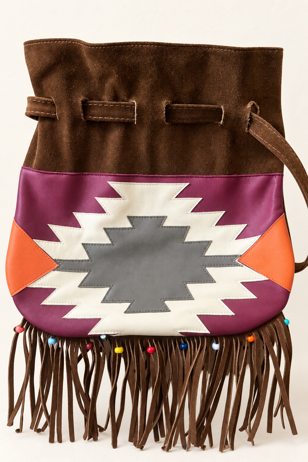 Vintage 1970s UP.CRAFTED Suede Bucket Bag