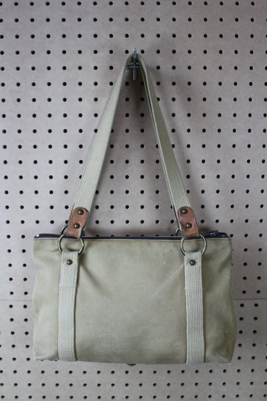Vintage 1980s Cotton Canvas Tote