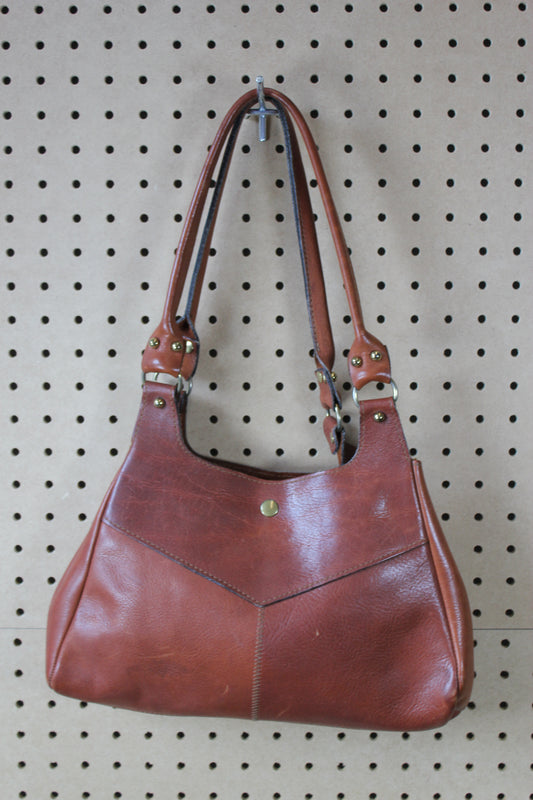 Vintage 1980s Leather Shoulder Bag