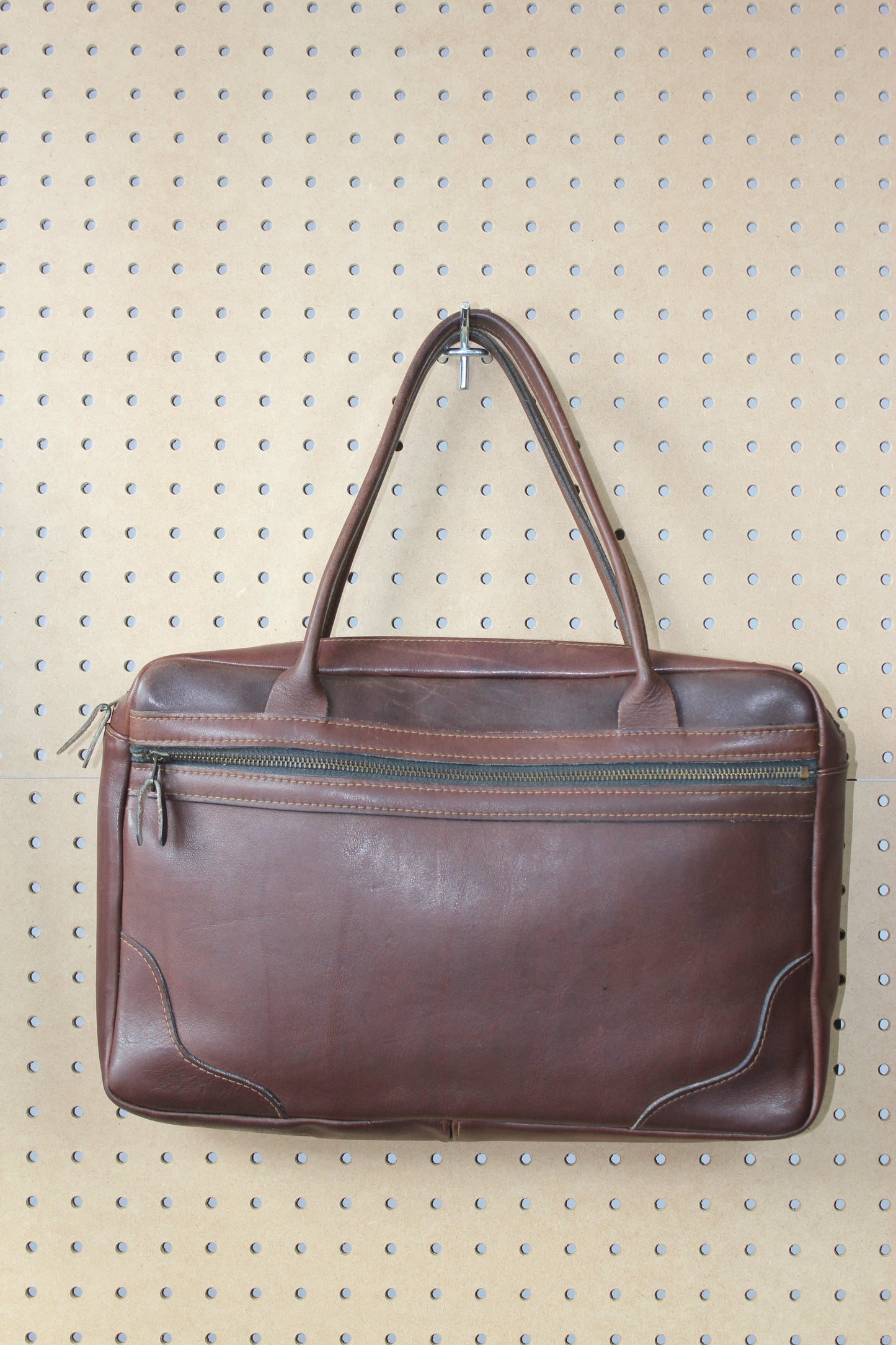 Vintage 1980s Leather Briefcase Satchel