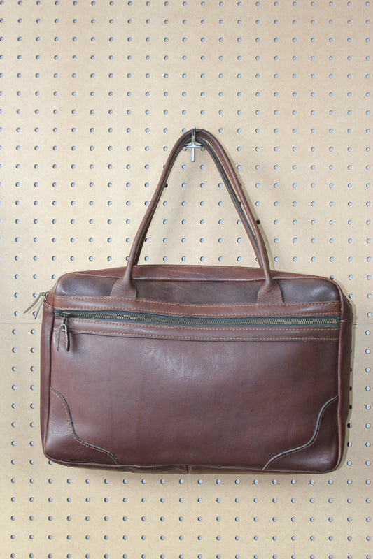Vintage 1980s Leather Briefcase Satchel