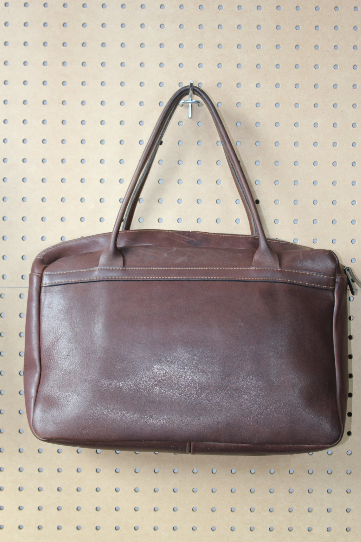 Vintage 1980s Leather Briefcase Satchel