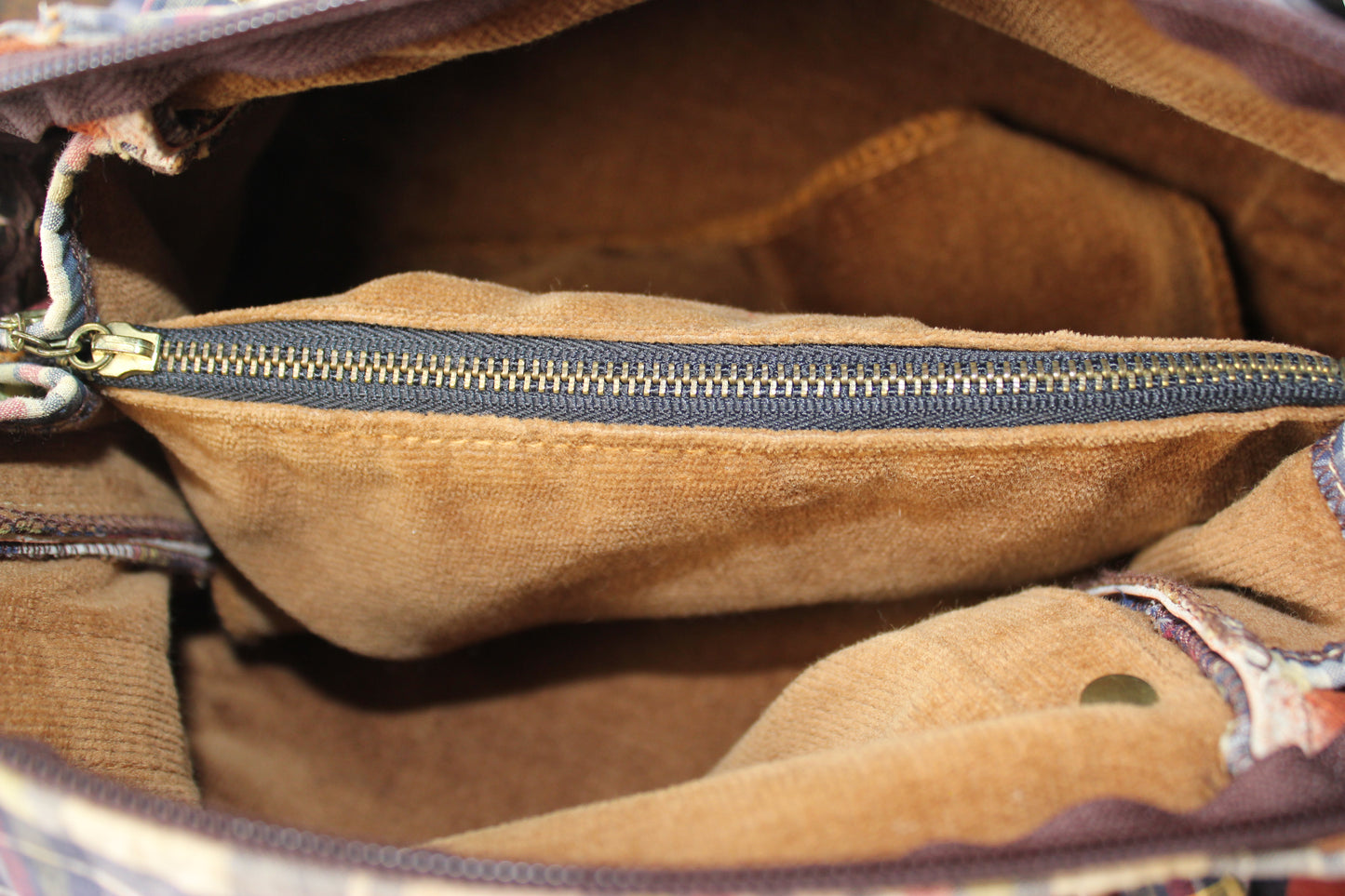 Vintage 1980s Madras Plaid Shoulder Bag