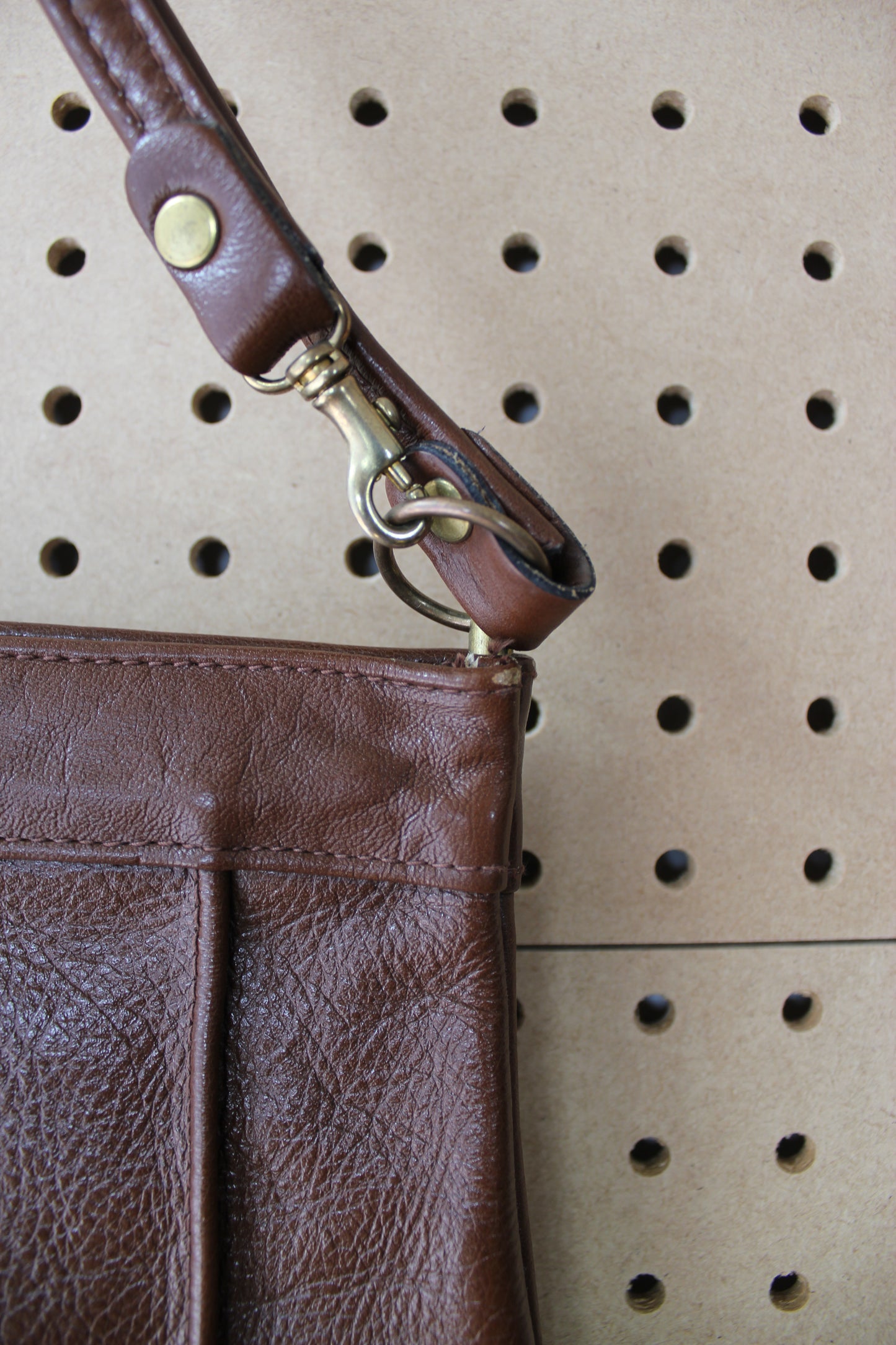 Vintage 1960s Convertible Leather Handbag