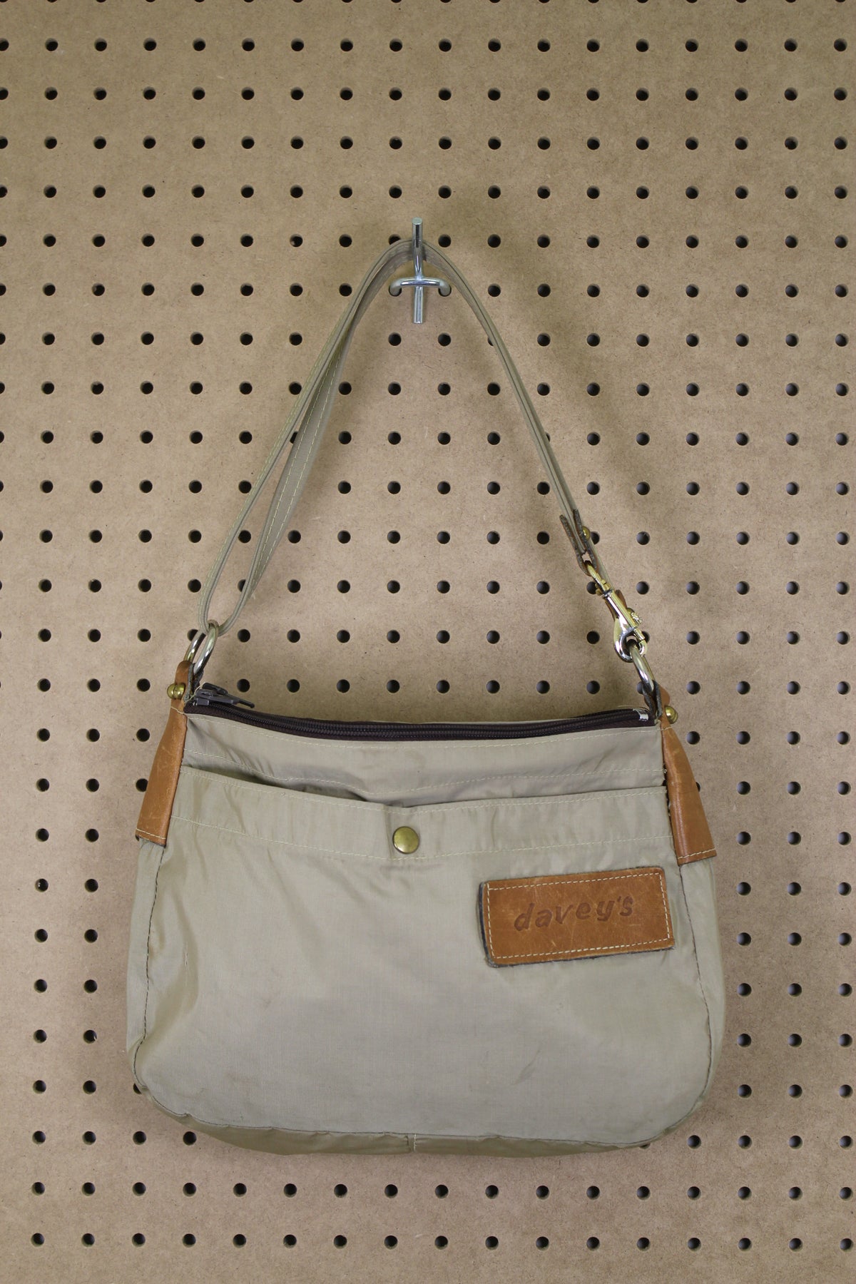 Vintage 1980s Tan Nylon Maine Bag