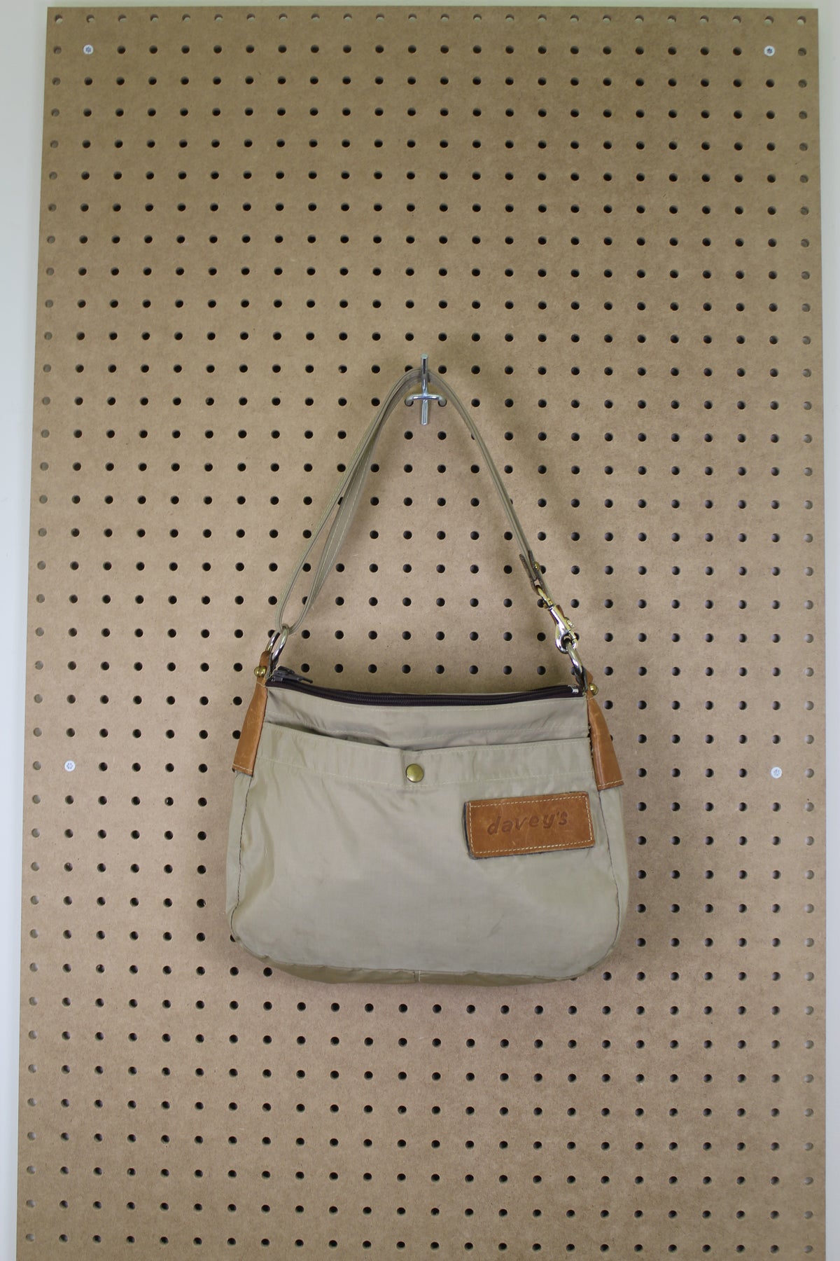 Vintage 1980s Tan Nylon Maine Bag