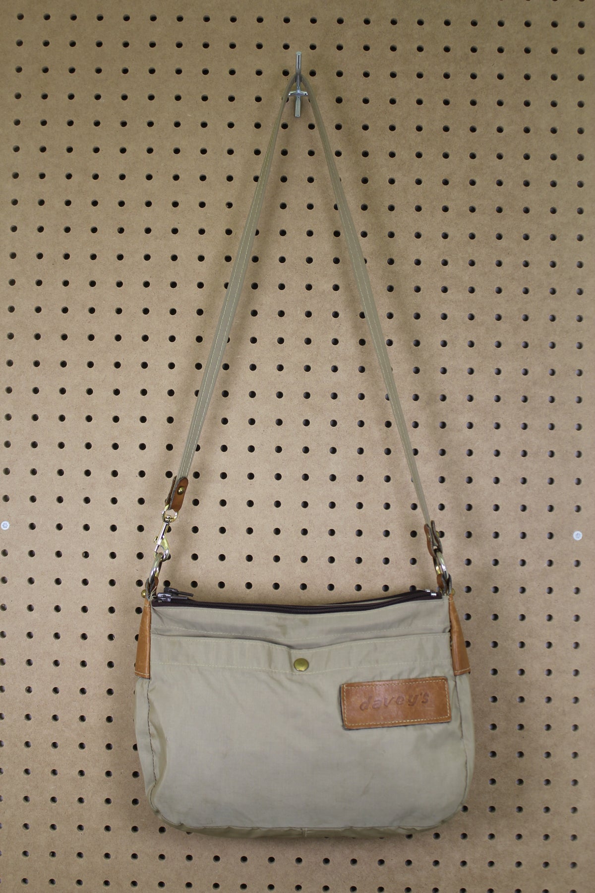Vintage 1980s Tan Nylon Maine Bag