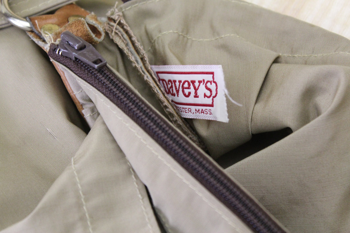 Vintage 1980s Tan Nylon Maine Bag